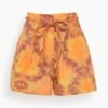 ULLA JOHNSON Marin Short In Red Topaz
