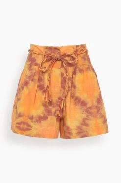 ULLA JOHNSON Marin Short In Red Topaz