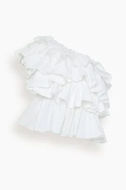 Ulla Luxe Sales Store 13 ULLA JOHNSON Raquel Top In Blanc