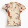 ULLA JOHNSON Kai Top In Egret