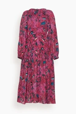 ULLA JOHNSON Helia Dress In Snap Dragon