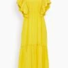 ULLA JOHNSON Ilaria Dress In Sunsprite