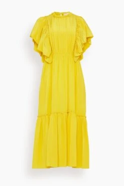 Ulla Luxe Sales Store 7 ULLA JOHNSON Ilaria Dress In Sunsprite