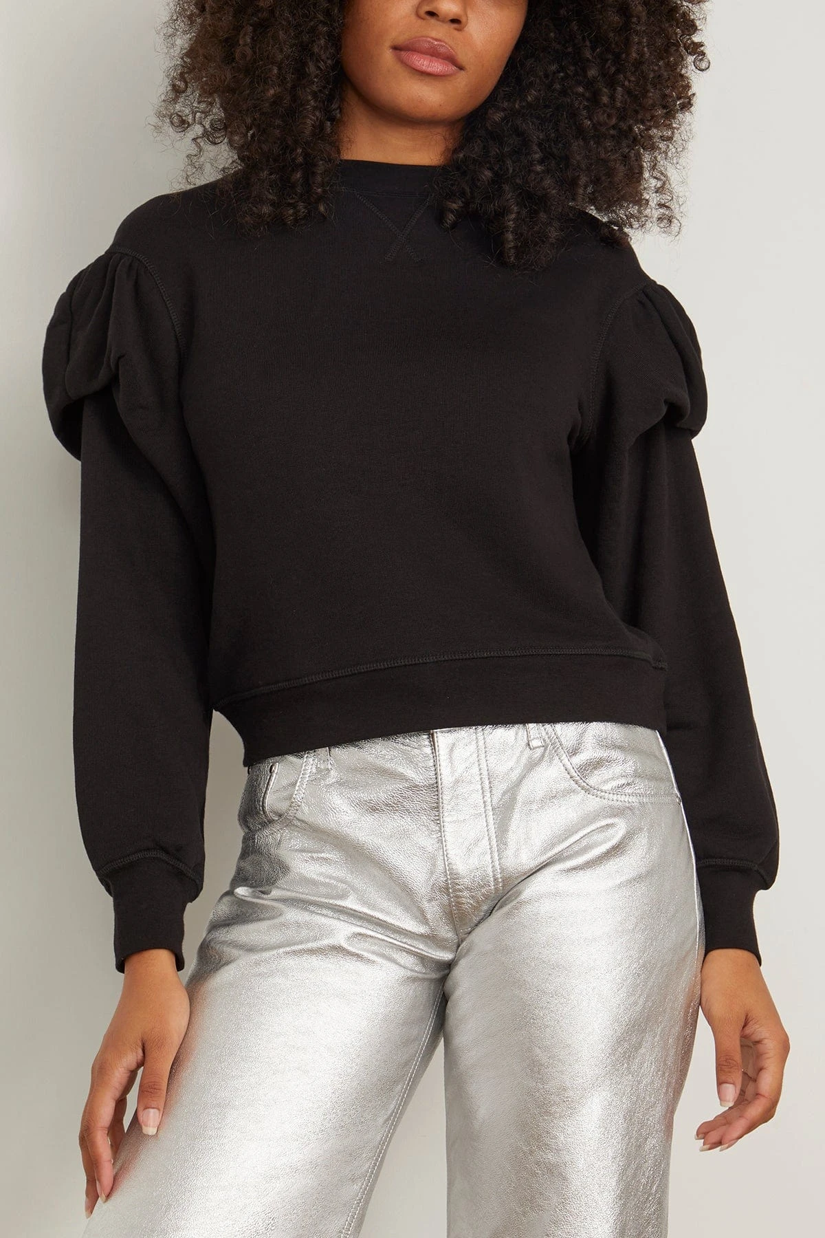 ULLA JOHNSON Pilar Pullover In Noir 3 ULLA JOHNSON Pilar Pullover In Noir - Image 3