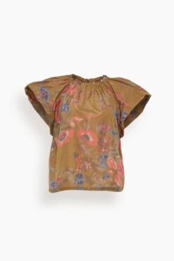 ULLA JOHNSON Flo Top In Bamboo