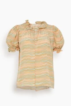 ULLA JOHNSON Corine Top In Opal