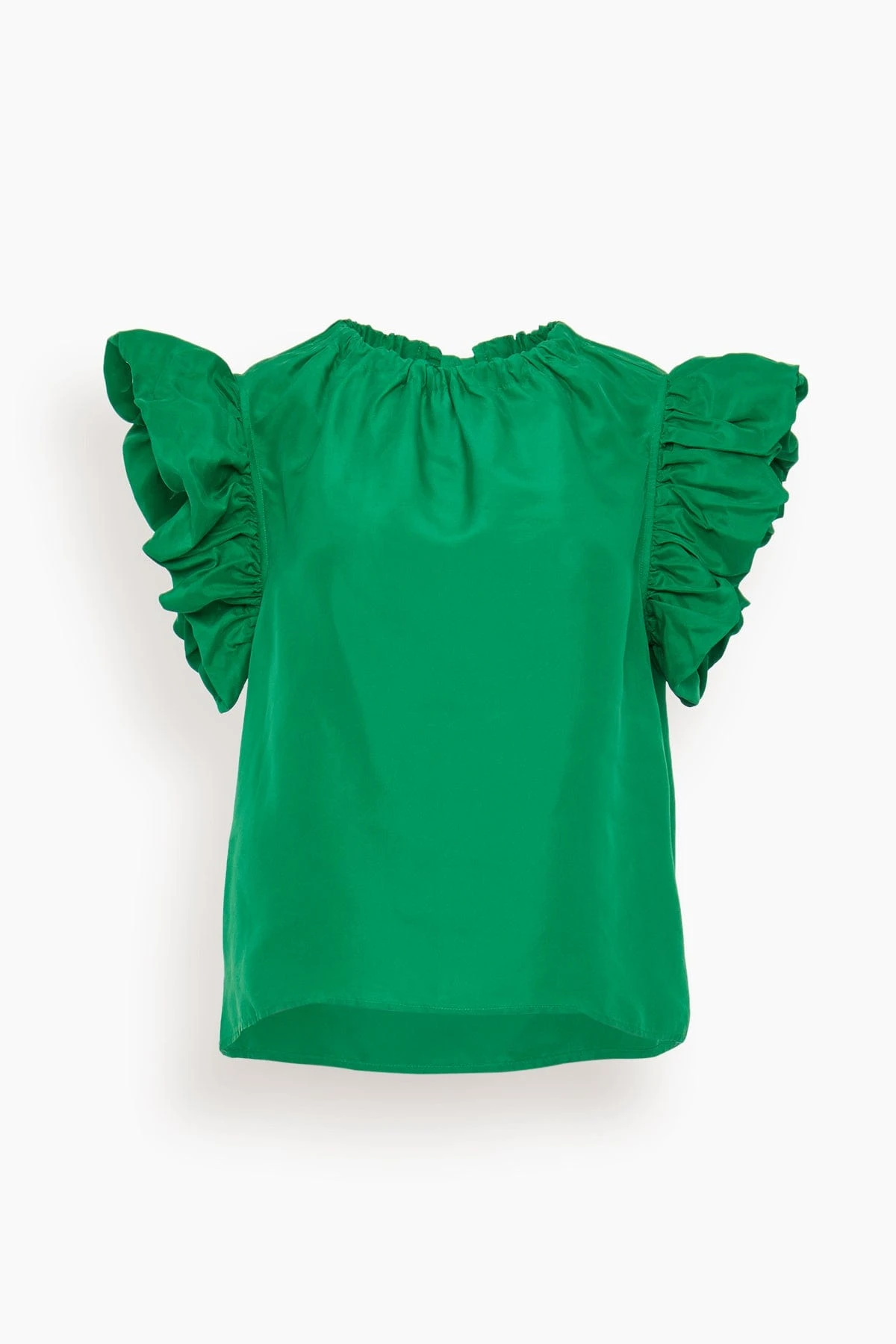 ULLA JOHNSON Iren Top In Emerald 1 ULLA JOHNSON Iren Top In Emerald