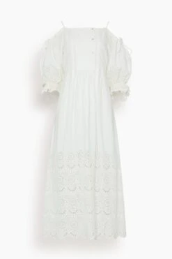 ULLA JOHNSON Narcisa Dress In Pristine