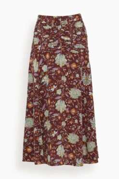 ULLA JOHNSON Imani Skirt In Heliotrope