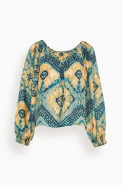 ULLA JOHNSON Nadya Blouse In Constellation