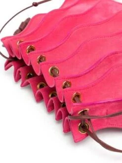 Ulla JohnsonAdria Small Pleated Wave Bag - Orchid Colorblock -Ulla Luxe Sales Store Adria Small Pleated Wave Bag in Orchid Colorblock 20230726182536 1