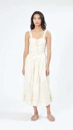 Ulla JohnsonCadena Skirt - Ivory