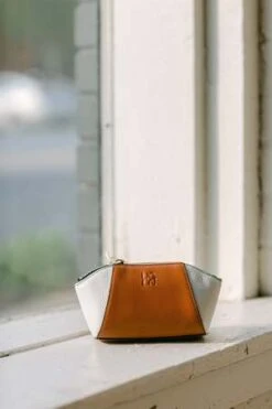 Ulla JohnsonImogen Makeup Pouch - Brown Colorblock