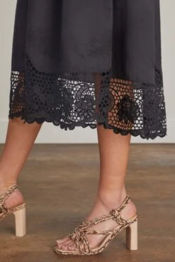 ULLA JOHNSON Leona Dress In Noir -Ulla Luxe Sales Store LeonaDressinNoir 4 1