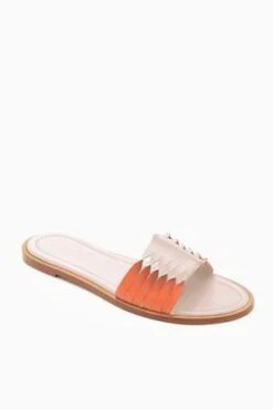 Ulla JohnsonAmeya Twisted Contrast Slide - Cherry Blossom