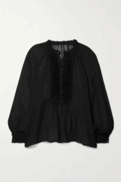 Ulla JohnsonBardot Blouse - Noir