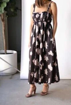 Ulla JohnsonPenelope Dress - Noir Blur -Ulla Luxe Sales Store Ulla Johnson Penelope Dress in Noir Blur 20230414003453