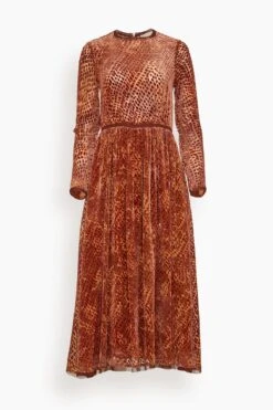 ULLA JOHNSON Sylvie Dress In Sienna