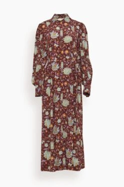 ULLA JOHNSON Athena Dress In Heliotrope