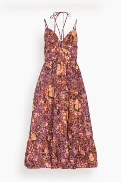 ULLA JOHNSON Phoebe Dress In Black Currant