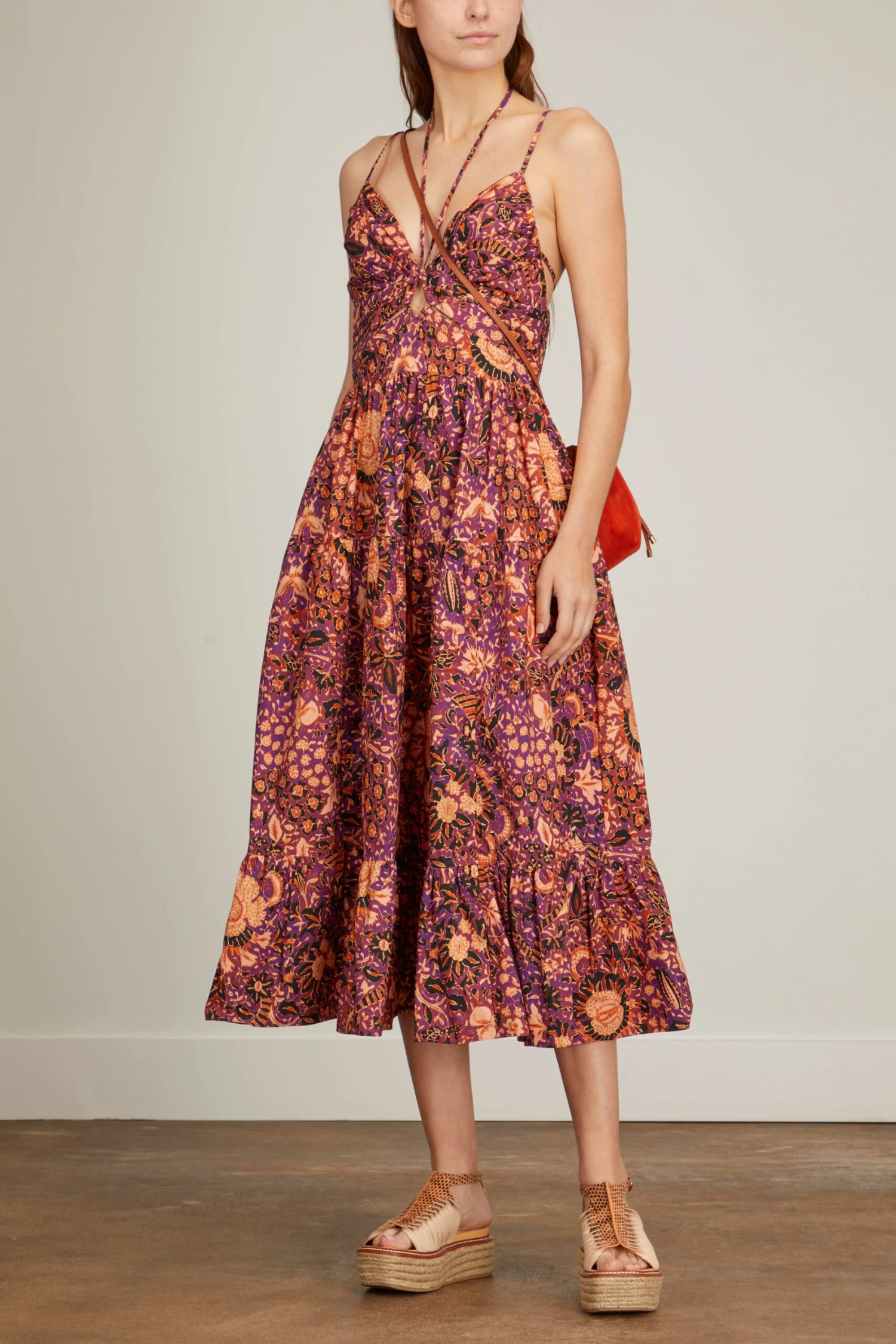 ULLA JOHNSON Phoebe Dress In Black Currant 2 ULLA JOHNSON Phoebe Dress In Black Currant - Image 2
