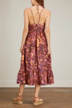 ULLA JOHNSON Phoebe Dress In Black Currant 8 ULLA JOHNSON Phoebe Dress In Black Currant -Ulla Luxe Sales Store ulla PhoebeDressinBlackCurrant 3