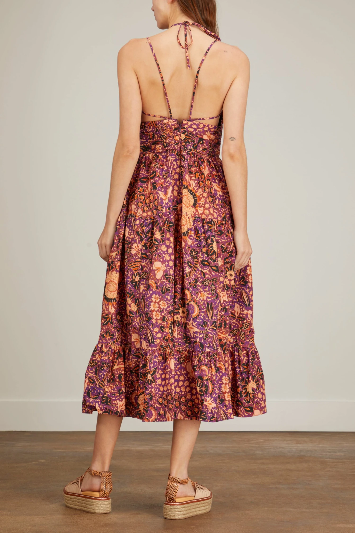 ULLA JOHNSON Phoebe Dress In Black Currant 4 ULLA JOHNSON Phoebe Dress In Black Currant - Image 4