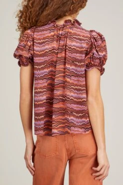 ULLA JOHNSON Corine Top In Purple Sapphire -Ulla Luxe Sales Store ulla johnson corine top in purple sapphire 3