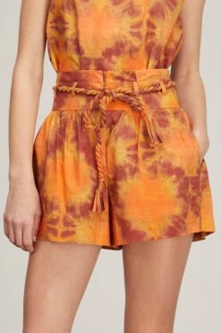 ULLA JOHNSON Marin Short In Red Topaz -Ulla Luxe Sales Store ulla johnson marin short in red topaz 2