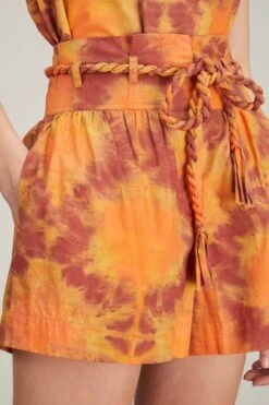 ULLA JOHNSON Marin Short In Red Topaz -Ulla Luxe Sales Store ulla johnson marin short in red topaz 4 1