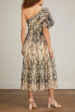 ULLA JOHNSON Artemis Dress In Fossil -Ulla Luxe Sales Store ulla ulla johnson artemis dress in fossil 3