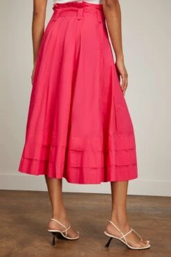 ULLA JOHNSON Dylan Skirt In Orchid -Ulla Luxe Sales Store ullajohnson DylanSkirtinOrchid 3